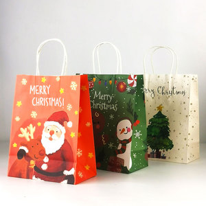 Holiday Season <strong>Party</strong> Gift <strong>Favour</strong> Treats <strong>Bags</strong> Goodie Gift Wrapping Ornament Kraft Brown Rustic Paper <strong>Bag</strong> Christmas - Product Image 6