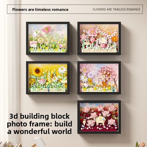 <span class=keywords><strong>Puzzle</strong></span> de construction paysager en plastique écologique fait main, 713 pièces, jouet DIY, décoration de bureau apaisante, cadeau d'anniversaire - Product Image 3