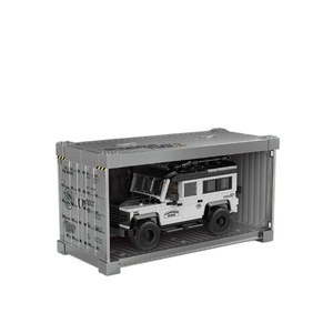 PB8825 Plastic Container Road Guard Tiger Camping Off-Road Vehicle Ornament Assembly Building Block Boys' <strong>Toy</strong> Wholesale - Product Image 5