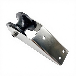 Stainless Steel316 Mirror Polished Marine Anchor Chain Bow Roller 50x170mm Nylon Wheel 6-8mm 5-10kg <b>Yacht</b> Boat Hardware - Product Image 5