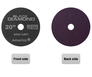 Cuscinetto di stropicciato in poliestere di stropicciato nero Rock nero americano per pavimenti in PVC in marmo di granito utilizzati nelle lavatrici - Product Image 5