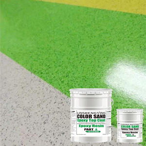Le sol de l'atelier d'usine alimentaire de couche de finition époxy de sable de couleur LSY-900 est non toxique et facile à nettoyer - Product Image 1