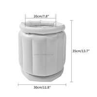 En gros Personnalisé D'été piscine Partie PVC Nourriture Boisson PVC Glacière Baignoire Portable Bière Cylindre Seau À Glace Gonflable Glacière