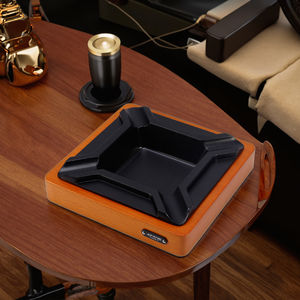 Jifeng JF-071 High-End Luxe Hout En Metalen Asbak Met Klassiek Ontwerp Groot Formaat Voor Kantoor Sigaar Gebruik Custom Logo - Product Image 5