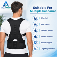 Ceinture de soutien lombaire magnétique en nylon personnalisée OEM, correcteur de posture, attelle dorsale réglable et portable