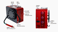 Soudeuse laser portative refroidie par air QCW pour métaux de 0,1 à 1,5 mm, machine de soudage par points laser à fibre 300W