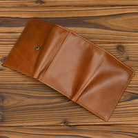Dompet Kulit Asli RFID Baru, Promo Panas, untuk Pria, Tempat Kartu Bisnis Mewah, Dompet Pendek Multifungsi, Penjepit Uang, Grosir