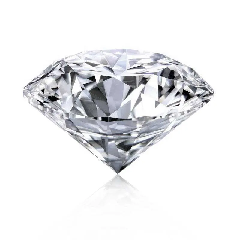 Çin'den elmas taş yüksek kalite beyaz elmas 100 doğal elmas fiyat karat başına doğal F G VVS yuvarlak gevşek takı altın