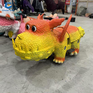 Coche de paseo de dinosaurio eléctrico para niños que funciona con monedas de diversión para el centro comercial - Product Image 5