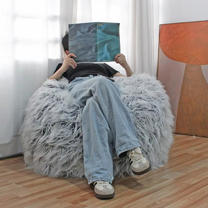Yiyuan moderne japonais minimaliste pouf canapé-lit pour adultes Style européen rempli pouf avec éponge écrasée pour salon - Product Image 6