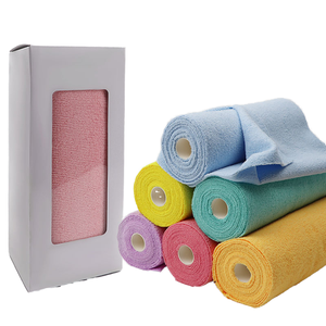 Özelleştirilebilir güçlü su emme mikrofiber temizlik bezi rulo çabuk kuruyan kullanımlık havlu araç mutfak uygulamaları için - Product Image 1