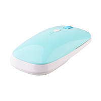 Souris optique Portable Usb 2.4g, sans fil bleu Aqua, clic muet pour PC, ordinateur Portable, bureau, maison, offre spéciale
