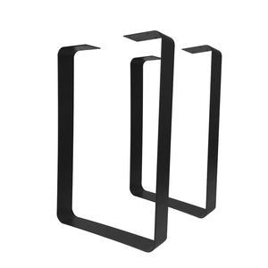 <span class=keywords><strong>Pieds</strong></span> <span class=keywords><strong>de</strong></span> <span class=keywords><strong>table</strong></span> <span class=keywords><strong>basse</strong></span> en <span class=keywords><strong>acier</strong></span> massif robuste, style moderne, noir mat, en forme <span class=keywords><strong>de</strong></span> U, pour armoire <span class=keywords><strong>de</strong></span> cuisine, canapé - Product Image 1