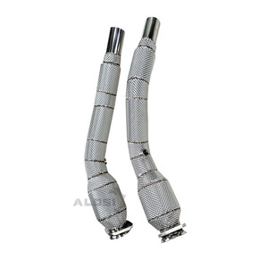 Tubo de Escape Equipado con Protección Térmica, Resistente a Altas Temperaturas, Mejora del Sistema de Escape para <span class=keywords><strong>Jaguar</strong></span> <span class=keywords><strong>XK</strong></span> XKR 5.0T 2009-2014 - Product Image 1