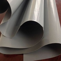 Tissu de maille de bâche en PVC 380 Gsm Crystal Clear