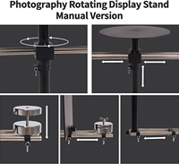 Table rotative à 360 ° pour photographie, produit créatif, rotation à 360 degrés, appareil photo, cabine téléphonique
