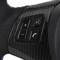 Volant personnalisé en cuir semi-perforé et fibre de carbone pour BMW Série 3 E82 E87 E88 M3 E90 E91 E92 E93 X1 E84 X5 E70