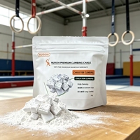 Emballage personnalisé, craies d'escalade blanches en blocs et en poudre, OEM, ODM, étiquette privée, logo personnalisé, équipe scolaire, 100g, 200g, 300g