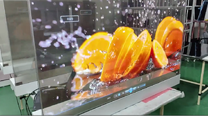 30 ''55'' 70 ''อัลตร้า <span class=keywords><strong>HD</strong></span> 3D โฮโลแกรมโปร่งใสจอแสดงผล OLED สร้างขึ้นใน PC 4K ผ่านการตอบสนองทางดิจิตอลหน้าจอสัมผัสสมาร์ท - Product Image 6