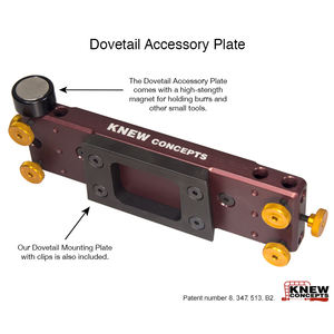 Knew Concepts accessoires d'<span class=keywords><strong>établi</strong></span> de <span class=keywords><strong>bijoutier</strong></span> goupille de banc de <span class=keywords><strong>bijoutier</strong></span> pinces de banc à enclume plaque de montage en queue d'aronde - Product Image 5