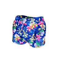 Short de bain d'été pour hommes, confortable et personnalisé, taille élastique, respirant, motif de décoration, style décontracté, tissage tissé
