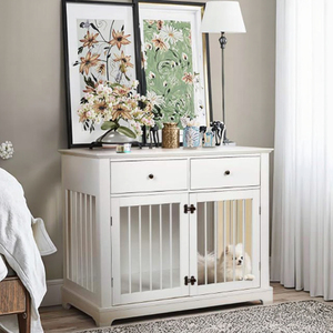 Mueble Moderno de Madera para Perros, Resistente a Mordeduras, con Puertas Dobles para Perros Grandes, Uso en Interiores - Product Image 5