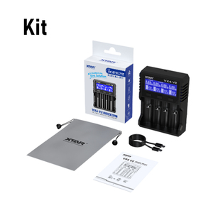 Caricabatterie XTAR VX4 V2 per batterie 18650 AA AAA 1.2V Ni-MH 1.5V Li-ion 3.2V LiFePO4 3.6/3.7V agli ioni di litio, caricabatterie universale - Product Image 2