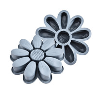 Großhandel 10 Hohlräume Sonnenblumen form Silikon Backform Haushalts kuchen formen für Kinder Back zubehör