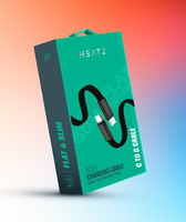 Câble en nylon à angle droit 60W 3A à charge rapide avec Type-C pour téléphones mobiles Type-C, banques d'alimentation, écouteurs, montres connectées