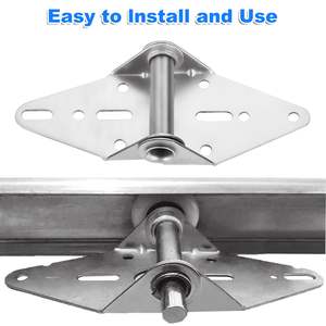 مفصلات أبواب المرآب السكنية من CHI، فولاذ مختوم بسمك 16، خيارات مفصلات طرفية ووسطية للأبواب القطاعية للمثبتين - Product Image 6