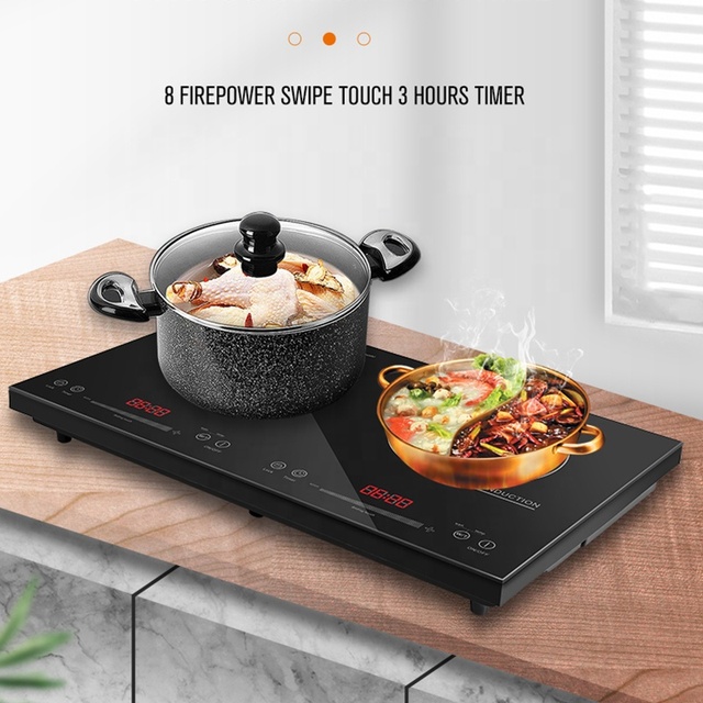 OEM Hot Sales Induction Cooktop Electric Stove 5000W+ Countertop Hob Single Burner Toughened Glass Panel Hotpot Ready