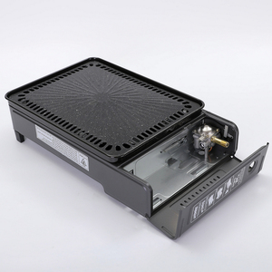 Tragbarer Outdoor-BBQ-Grill mit Propan-Butan-Gasbrenner, Grillrost, windgeschützt für <span class=keywords><strong>Camping</strong></span> und Picknick - Product Image 2