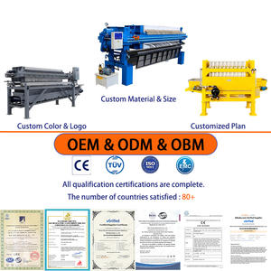 Presse à filtre industrielle avec plateforme, mini convoyeur à bande, en fonte, pour le lavage des tissus de déshydratation du fumier de vache, brasserie, brassage - Product Image 3