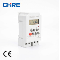 Interruptor Temporizador Digital Programable CHRE AC220V 30A KG316T-II, Alimentado por Enchufe, Material ABS