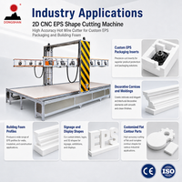 Machine de découpe CNC 2D pour formes en EPS, coupe-fil à haute précision pour emballages personnalisés en EPS et mousse de construction