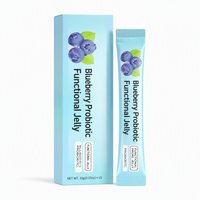 Complément alimentaire en bâtonnets de gelée probiotique à la saveur de myrtille, marque privée, personnalisé, pour adultes
