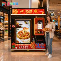 Distributeur automatique de pizzas commercial avec écran tactile, options de paiement multiples, surveillance automatique du stock, personnalisable