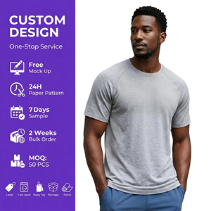 T-shirt en <span class=keywords><strong>maille</strong></span> polyester élasthanne OEM, imprimé floqué, vêtements de fitness personnalisés, usine, léger, <span class=keywords><strong>col</strong></span> rond, stringer, musculation, tenue de gym - Product Image 1