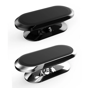 Support de téléphone portable de voiture magnétique puissant support réglable à 360 degrés support de tableau de bord à rayures métalliques mini pâte support 2in1 - Product Image 6