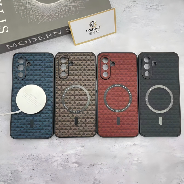 Luxury Designer TPU+PC Leather Case Business Look Phone Cover for Executive Use Samsung S22 S25 S26 Ultra A35 A55