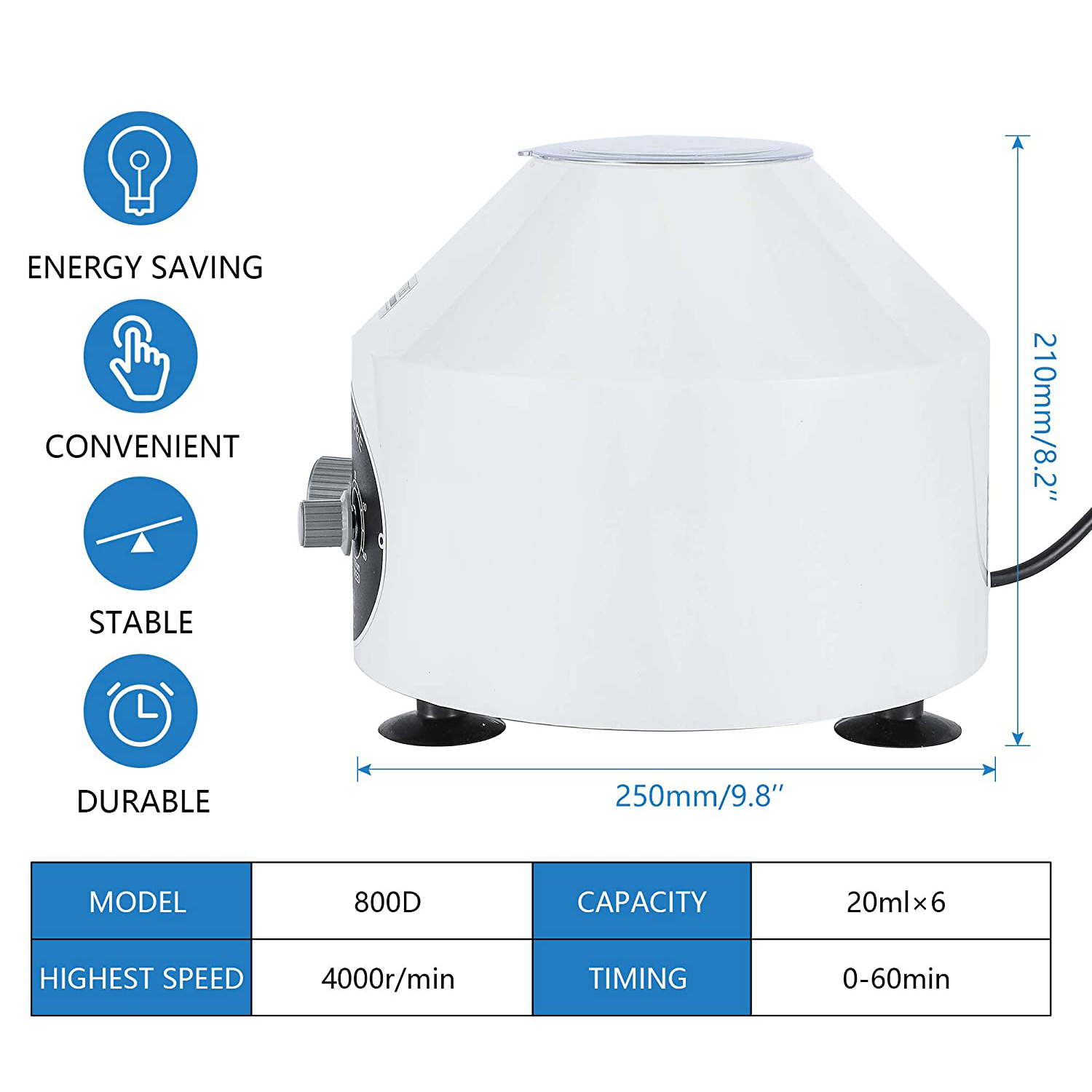 800D Portable Laboratory Centrifuge - Cheap Price & Efficiency