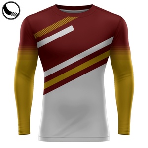 เสื้อแรชการ์ดแขนสั้นระบายอากาศได้ดี UPF50 แบบซับลิเมชั่นสำหรับทุกเพศ - Product Image 4