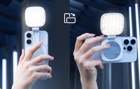 Portable réglable LED anneau lumière luminosité Selfie maquillage lumière éclairage photographique magnétique pour une utilisation en extérieur poche Tofu