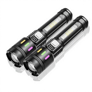 Lampe torche laser blanche longue portée pour extérieur, 10W, zoom, super lumineuse, portative, autonomie de 3 à 6 heures - Product Image 1