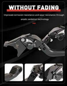 Palancas de Freno y Embrague Ajustables de Aluminio CNC para Motocicleta <span class=keywords><strong>CB500X</strong></span> 2013-<span class=keywords><strong>2023</strong></span> - Product Image 4