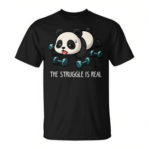 T-shirt de fitness pour bébé panda mignon, design musculation - Product Image 2