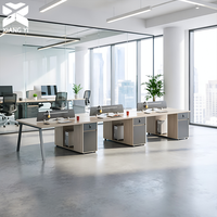 Bureau modulaire sur mesure en gros, fabricant de bureaux modulaires, poste de travail en espace ouvert avec cloison, table de bureau