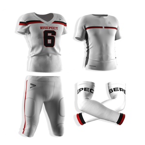 Maillot de football américain professionnel avec coutures renforcées, compatible avec les protections, évacuant l'humidité et durable pour un confort optimal - Product Image 1