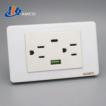 The most beautiful acrylic panel  SOCKET WITH 2 USB for Latin America