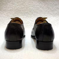 Chaussures habillées F510-MC603 de luxe en cuir véritable pour hommes, mocassins à enfiler en cuir de vachette gaufré, style Oxford, pour affaires et occasions formelles